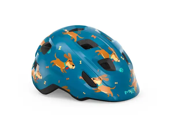MET Hooray children's helmet blue dachshund
