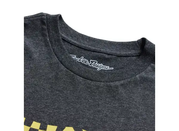 Troy Lee Designs Finish Line men's T-shirt short sleeve Black heather