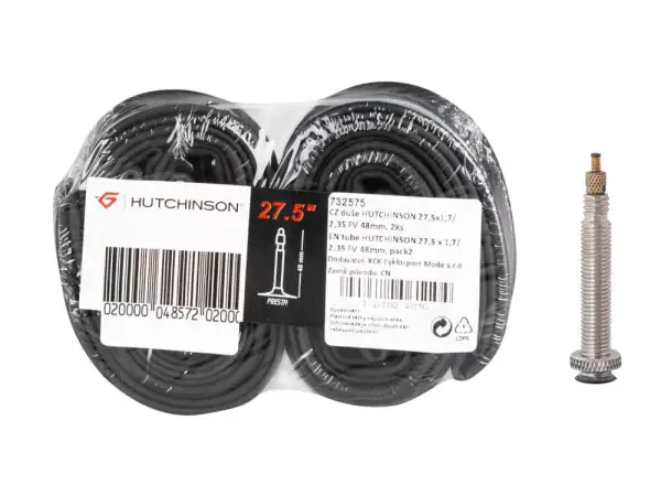Hutchinson Standard MTB tube 27.5x1.70-2.35" Presta valve 48 mm 2 pieces