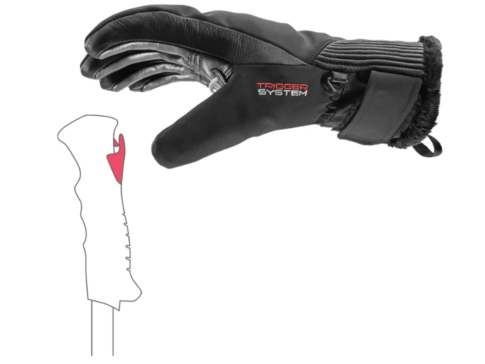 Leki Vallarta 3D Women women's gloves Black