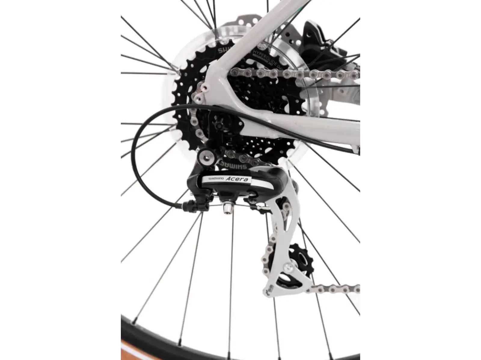 Rock Machine CrossRide 300 Lady gloss light grey/dark grey women's trekking bike