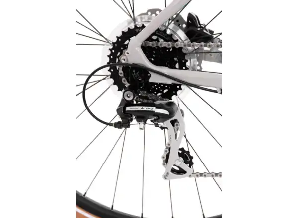 Rock Machine CrossRide 300 Lady gloss light grey/dark grey women's trekking bike