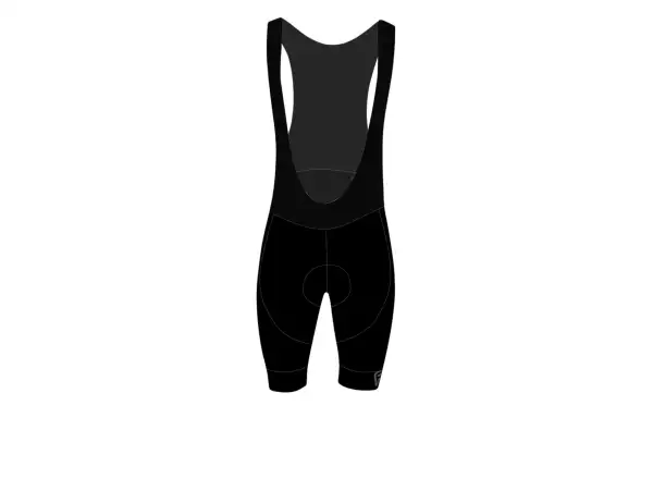 Force Bright men's shorts with braces and padding black