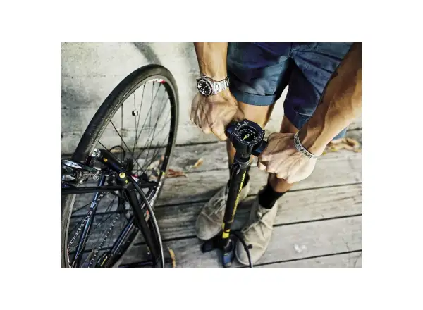 Topeak Transformer XX floor pump with stand, workshop pump and stand