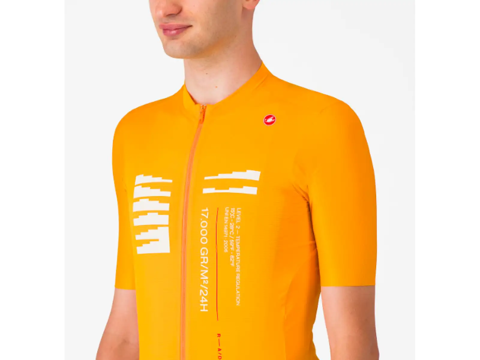 Castelli Espresso R-A/D men's jersey short sleeve Vivid Orange