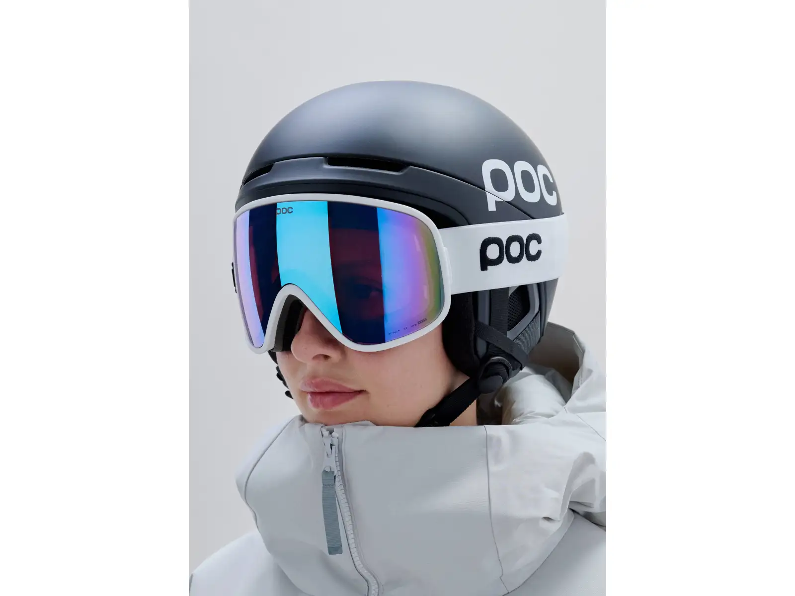 POC Vitrea Mid ski goggles Hydrogen White/Partly Sunny Blue