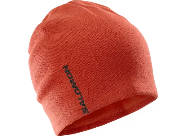 Salomon Graphic Beanie running cap Cherry Tomato