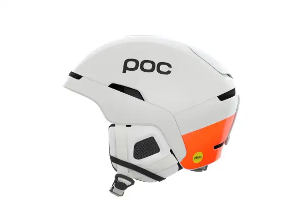 POC Obex MIPS ski helmet Hydrogen White/Fluorescent Orange