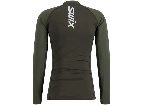 Swix RaceX Dry men's long-sleeve shirt Bright White/Olive