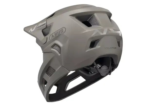 Abus YouDrop FF kids helmet Dust Grey