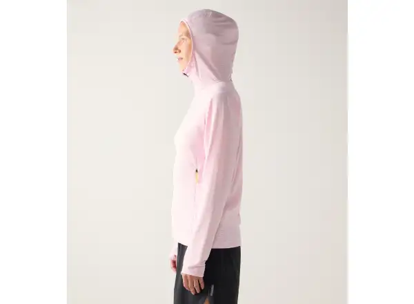 Haglöfs L.I.M Mid Multi Hood women's hooded sweatshirt Fresh Pink