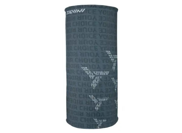 Silvini Motivo multifunctional scarf Charcoal/Cloud