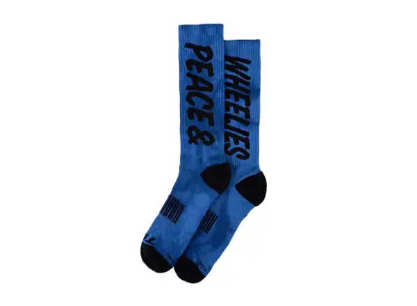 Troy Lee Designs Performance Peace & Wheelies socks Cobalt