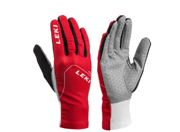 Leki Nordic Slope Junior children's cross-country gloves Red/White/Graphite