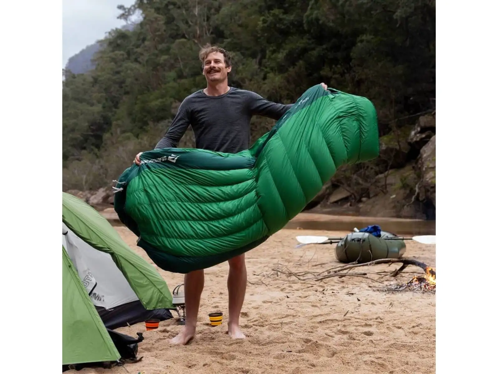 Sea To Summit Ascent Down Long sleeping bag -9C Rain Forest