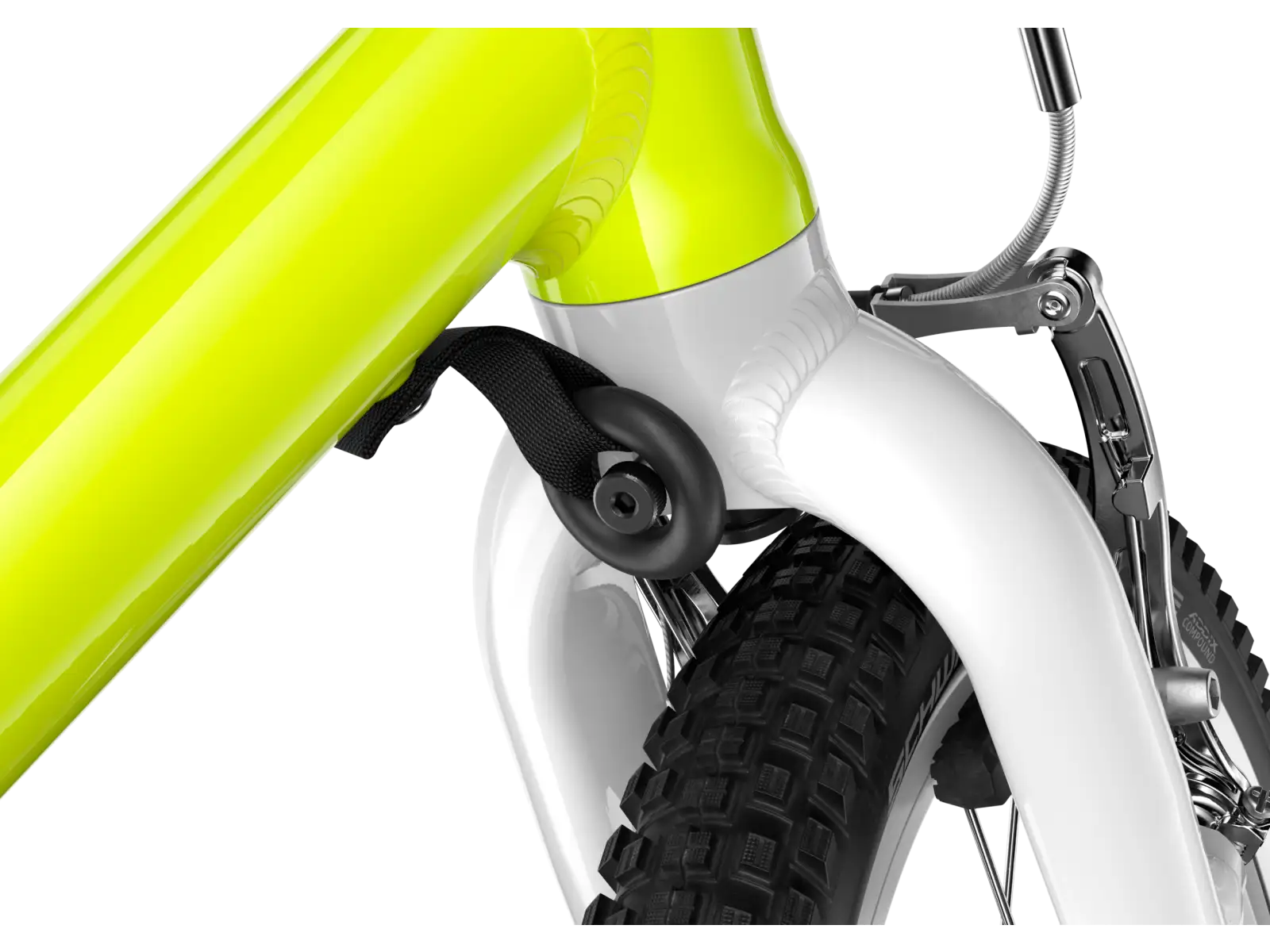 Woom GO 2 kids bike neon lime