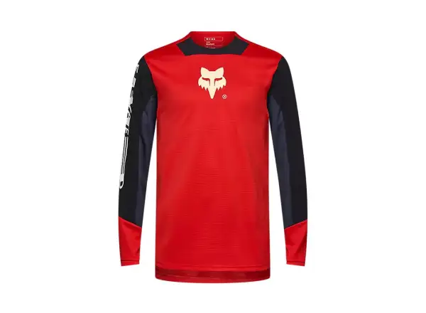 Fox Defend Elevated youth jersey long sleeve Fluorescent Red