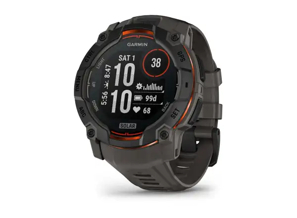 Garmin Instinct 3 Solar 50 mm smart watch Black/Charcoal strap