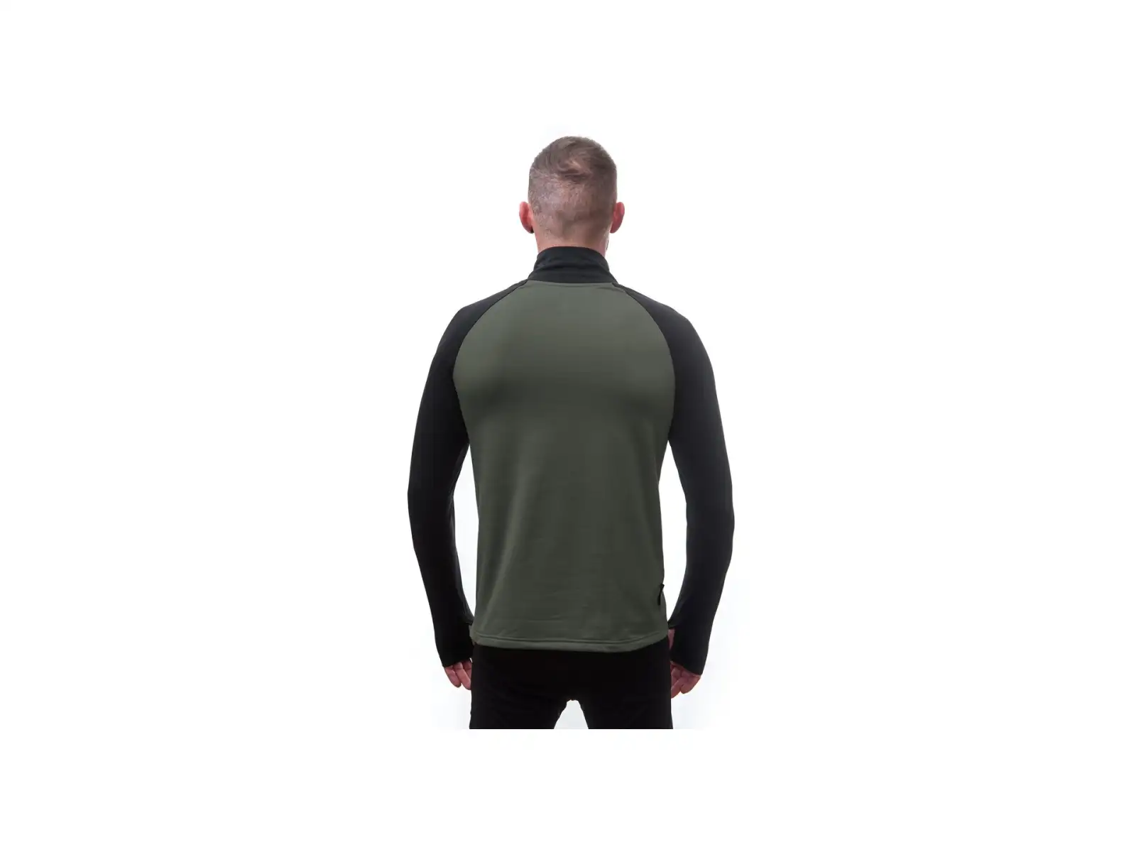 Sensor Coolmax Thermo men's sweatshirt Olive Green/black