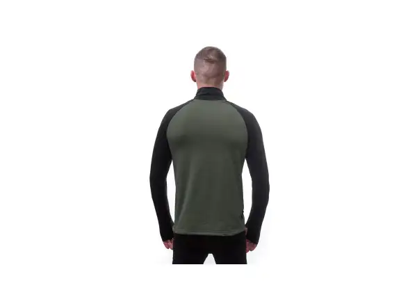 Sensor Coolmax Thermo men's sweatshirt Olive Green/black