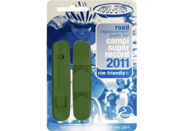 Kool Stop Campa SuperRecord brake pads ceramic/green