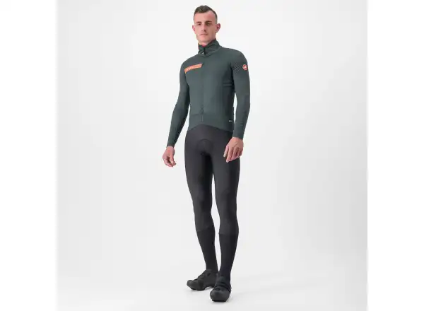 Castelli Beta RoS men's jacket Rover Green/Red Orange