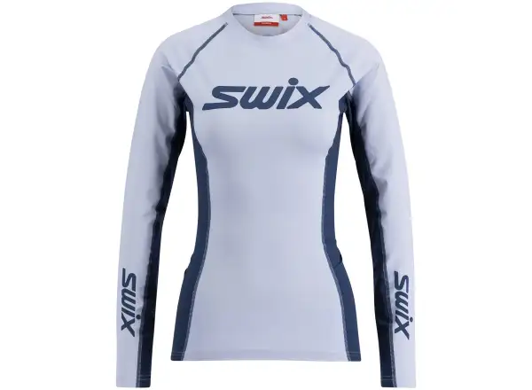 Swix RaceX Dry women's long sleeve shirt Heather/Lake Blue
