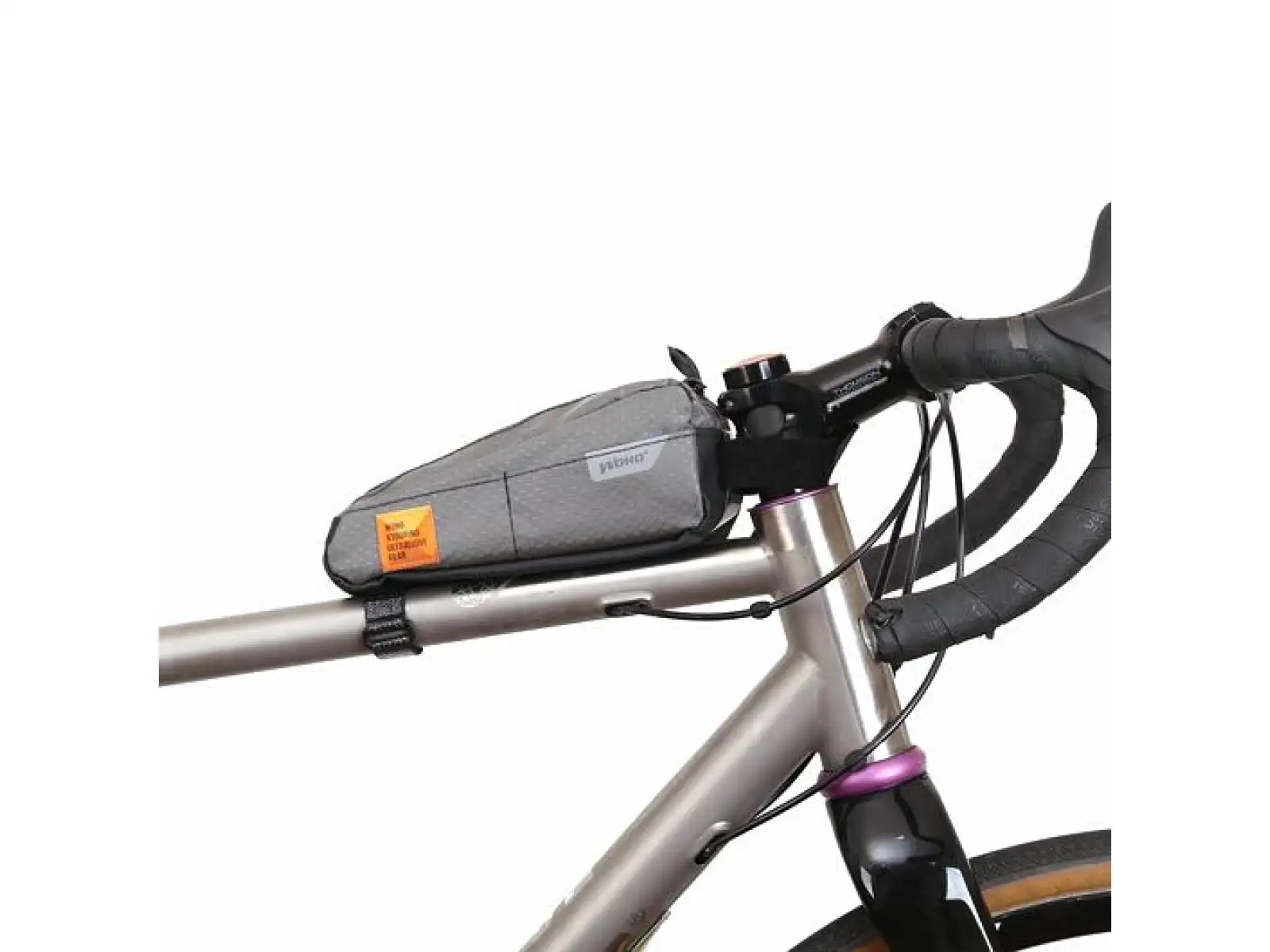 Woho X-Touring Top-Tube frame bag 850 ml Honeycomb Iron gray