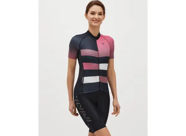 Silvini Mazzana women's jersey short sleeve Black/Fuchsia