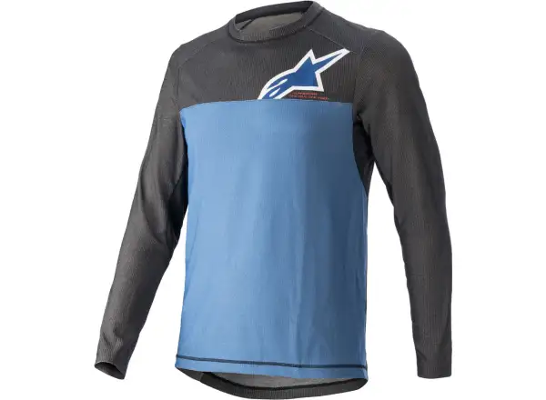 Alpinestars ALPS 8.0 L/S men's jersey long sleeve Mid Blue/Black Coral