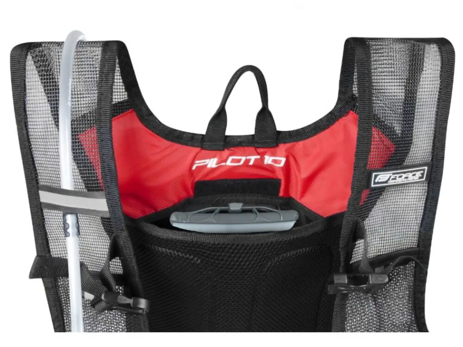 Force Pilot Plus backpack 10+2 l reservoir black/red