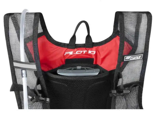 Force Pilot Plus backpack 10+2 l reservoir black/red