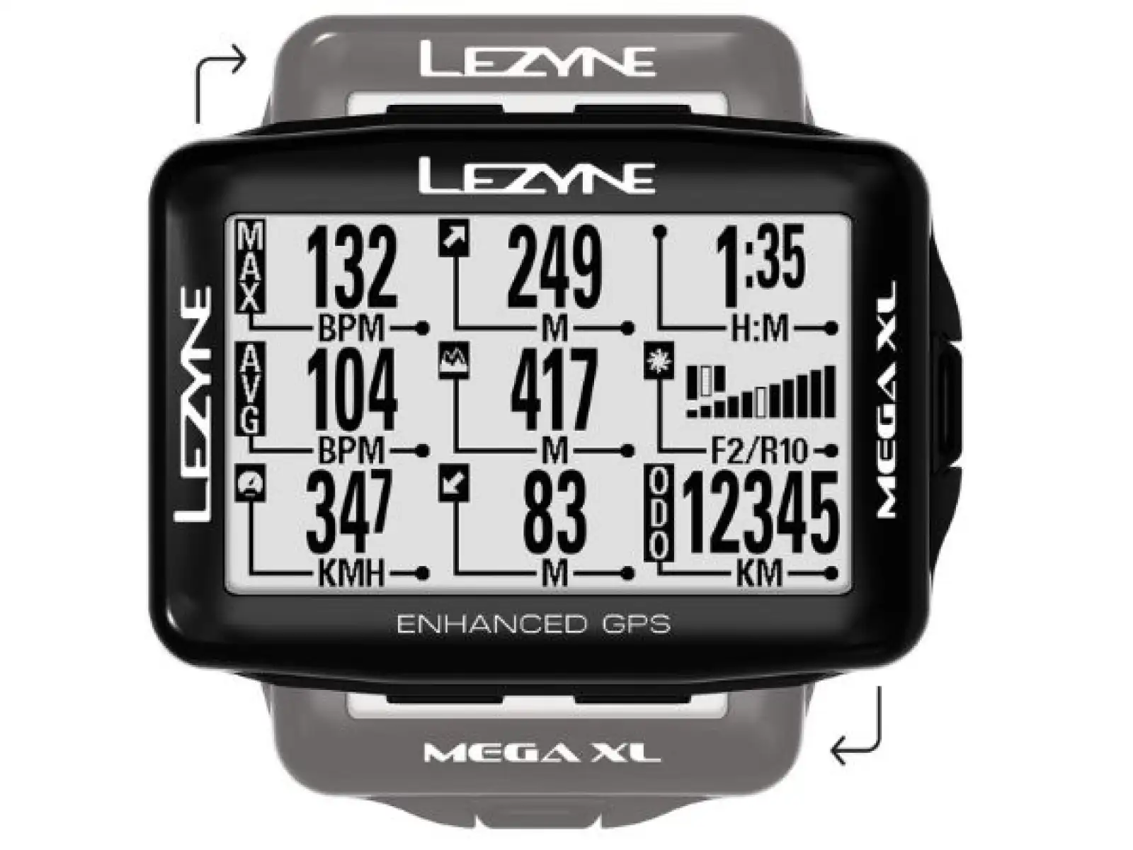 Lezyne Mega XL GPS navigation black