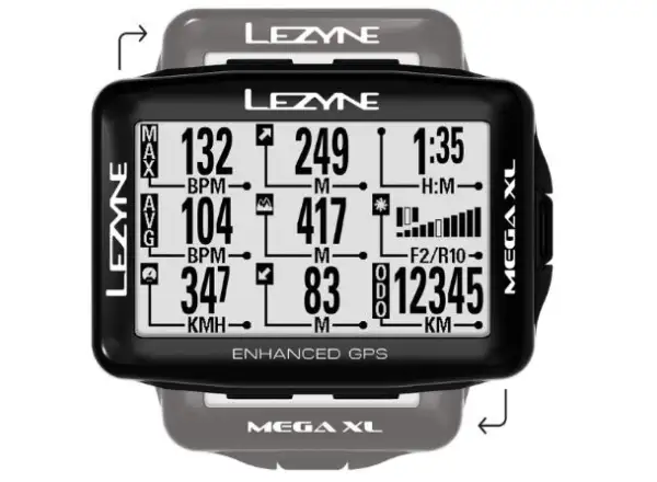 Lezyne Mega XL GPS navigation black