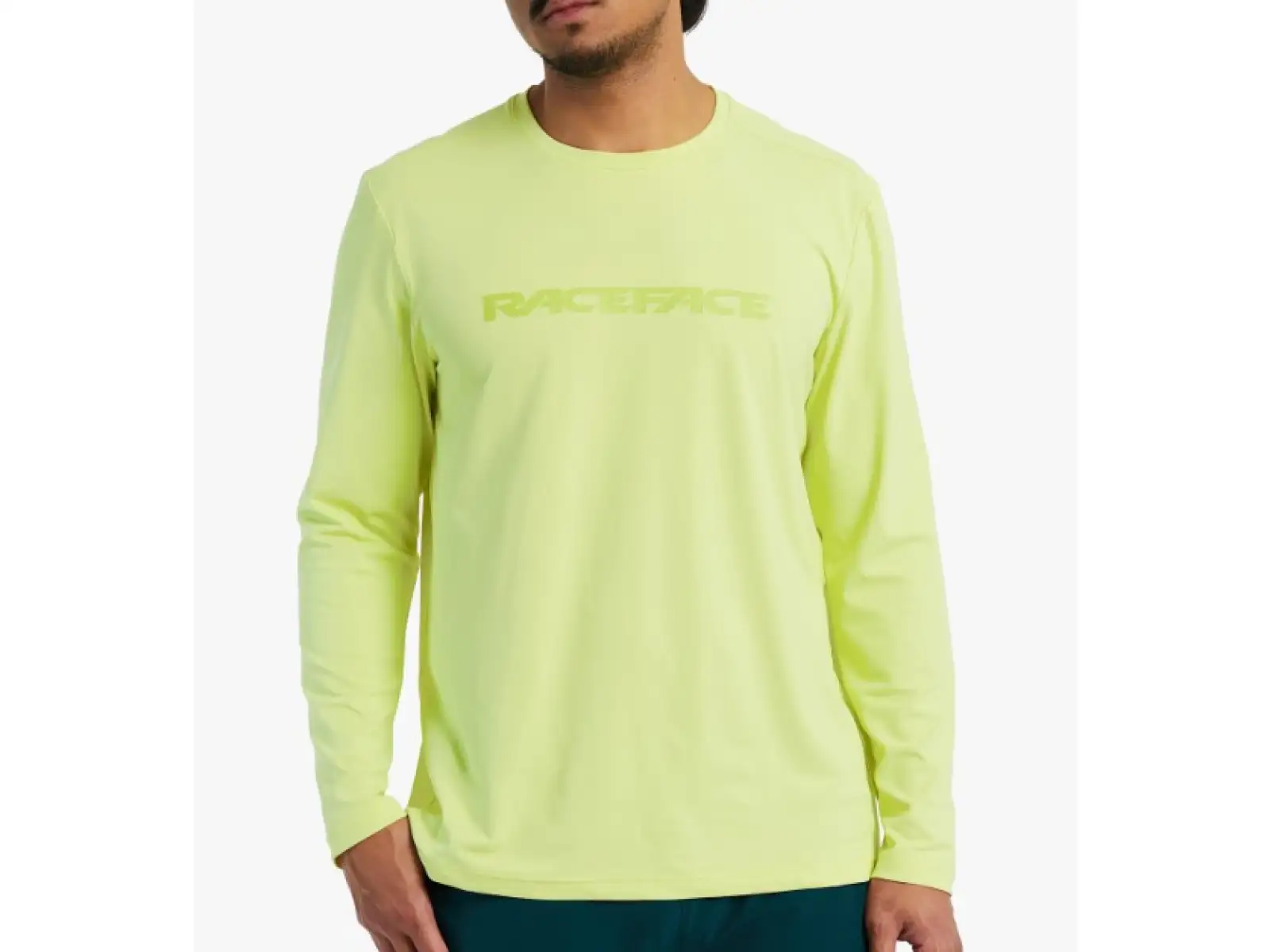Race Face Commit men's shirt long sleeve Tea Green