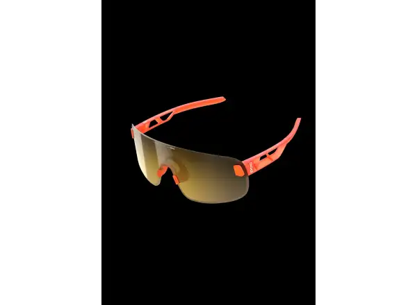 POC Elicit sunglasses Fluorescent Orange Translucent/Clarity Road/Partly Sunny Gold