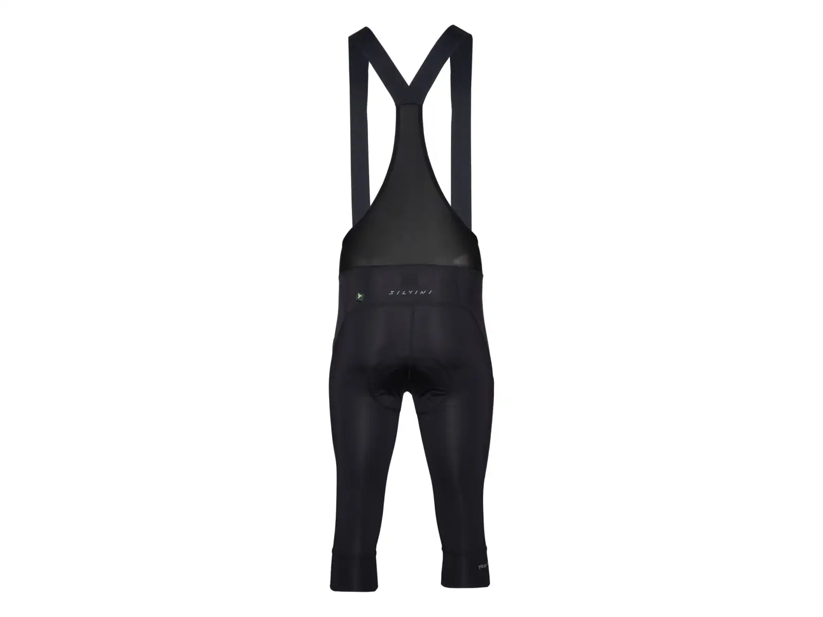 Silvini Alvo Bib men's 3/4 pants with bib and padding Black