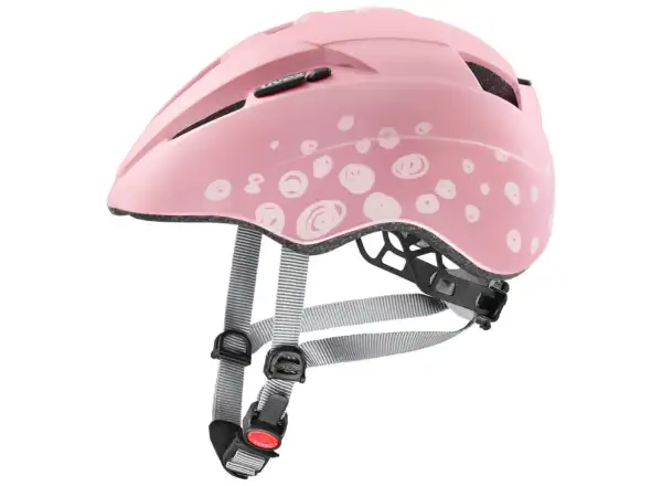 Uvex Kid 2 CC helmet Pink Polka Dots