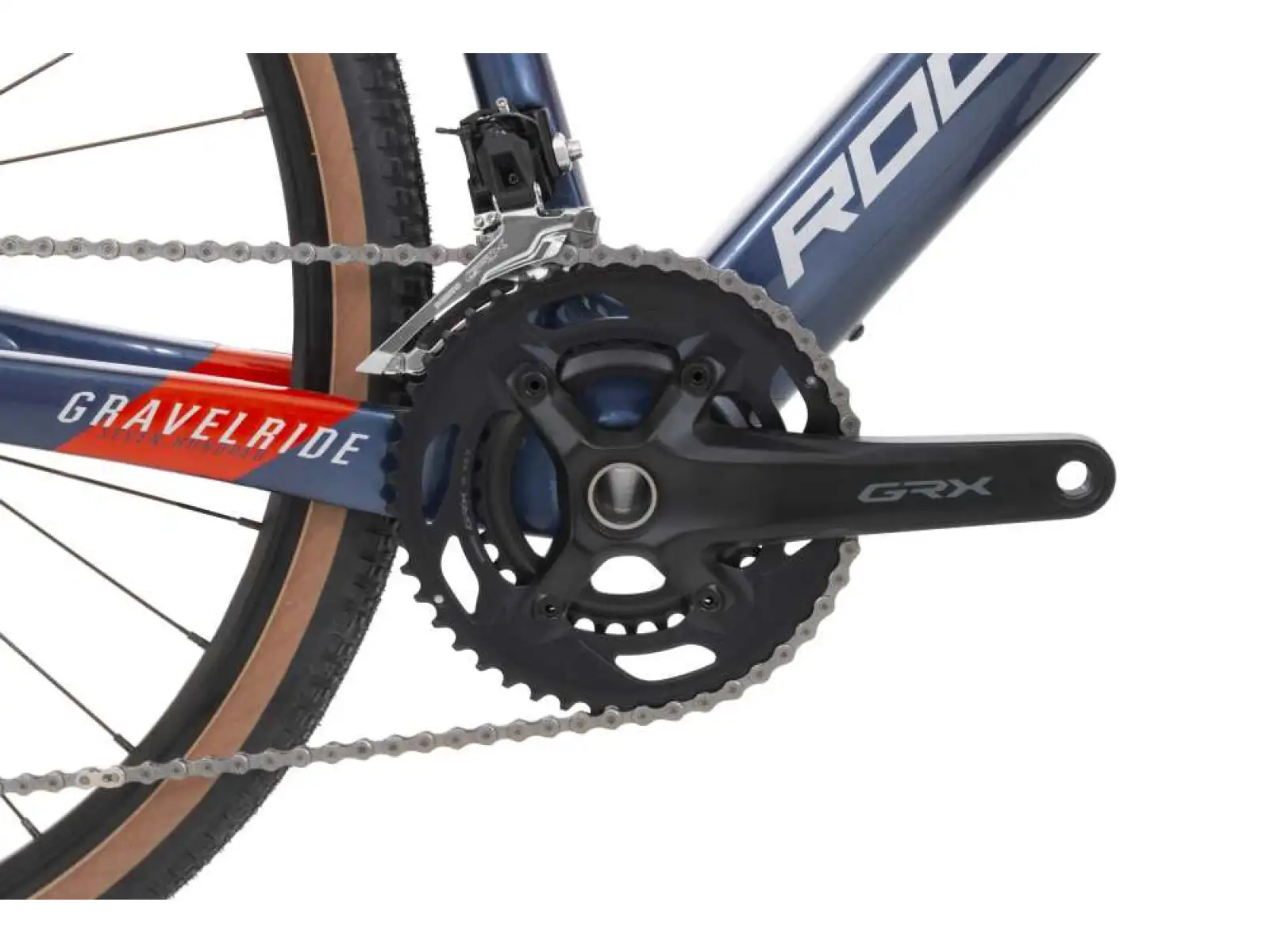 Rock Machine Gravelride CRB 700 gravel bike gloss dark blue/brick orange/silver