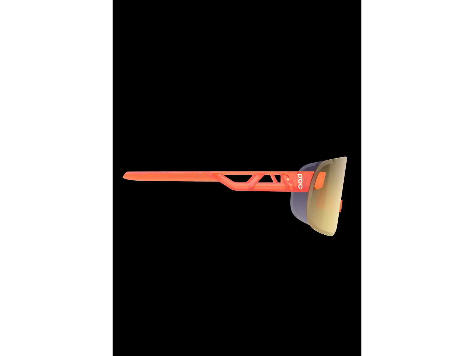 POC Elicit sunglasses Fluorescent Orange Translucent/Clarity Road/Partly Sunny Gold