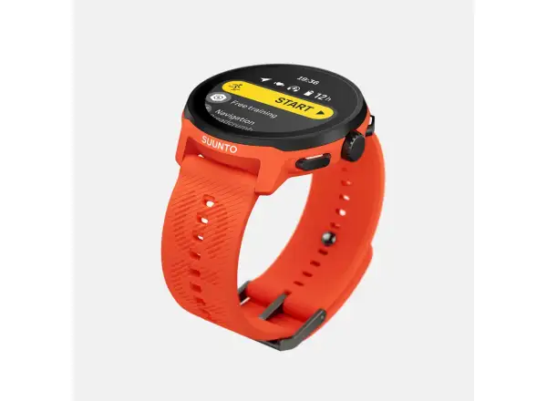 Suunto Run smart watch silicone strap Coral Orange