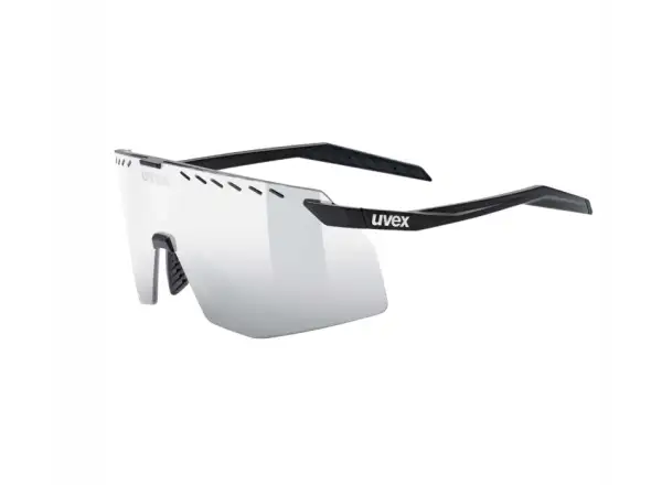 Uvex Pace Stage cycling glasses Black matt/Mirror Silver