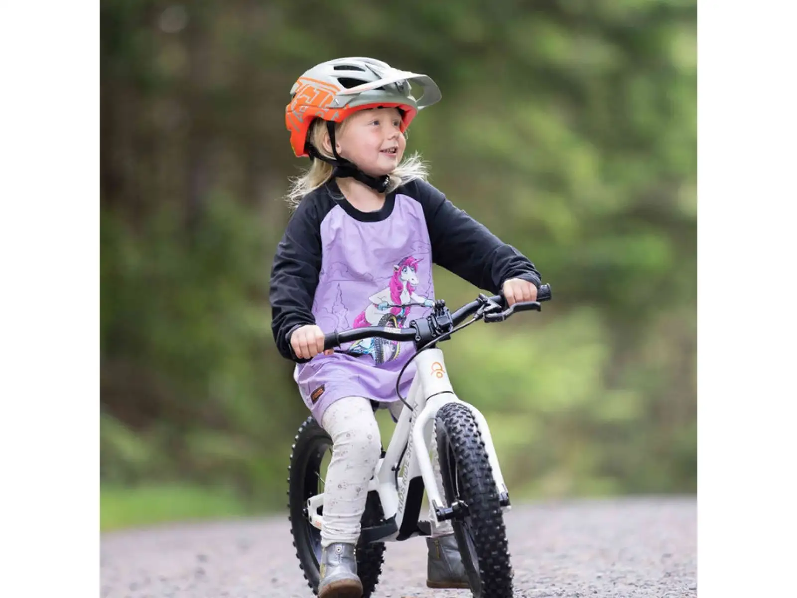 Kids Ride Shotgun Unicorn Windproof kids jersey long sleeve