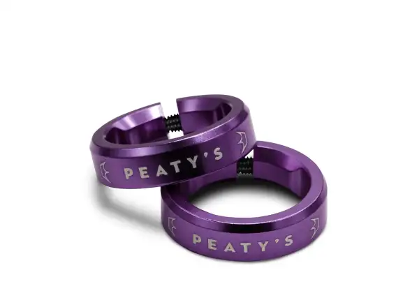 Peaty's Monarch Lock Ring grip clamp Violet
