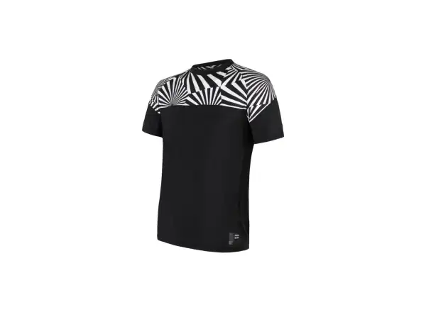 Sensor Coolmax Impress men's T-shirt short sleeve black/Geometry