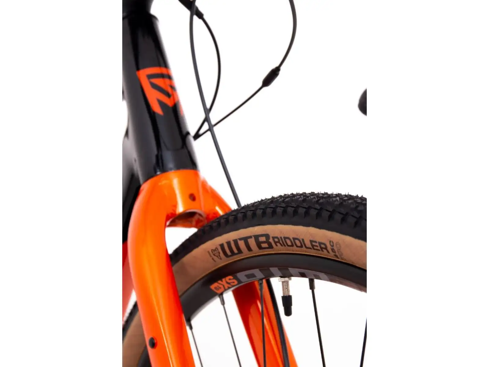 Rock Machine Gravelride 200 gravel bike Gloss Black/Brick Orange/Silver