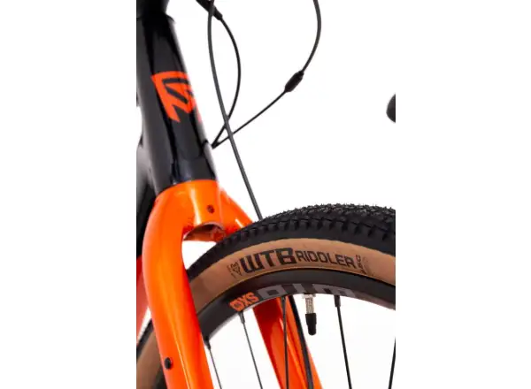 Rock Machine Gravelride 200 gravel bike Gloss Black/Brick Orange/Silver