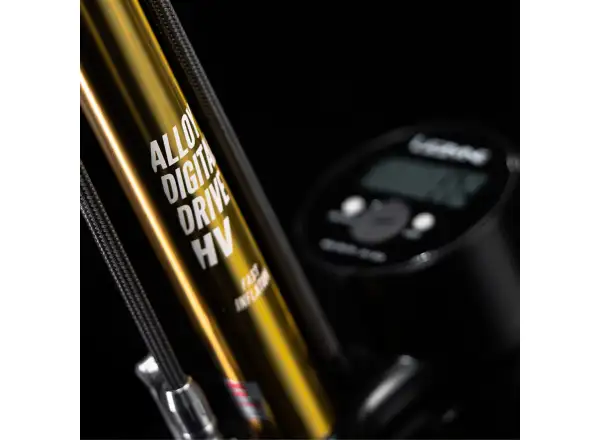 Lezyne 18K Digital Drive floor pump GOLD/BLACK