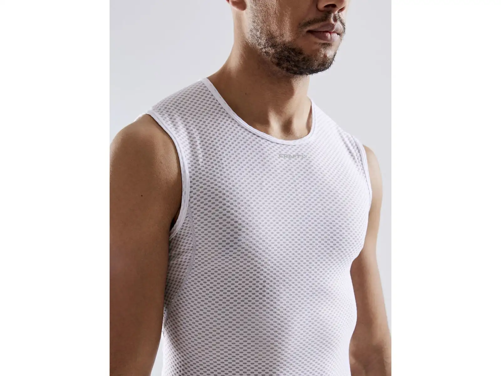 Craft Mesh Superlight men's functional sleeveless shirt white