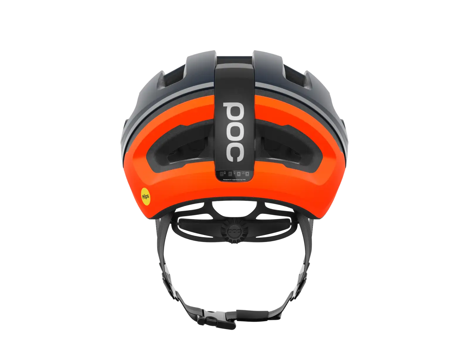 POC Omne Beacon MIPS road helmet Apatite Navy Matt/Fluorescent Orange Matt